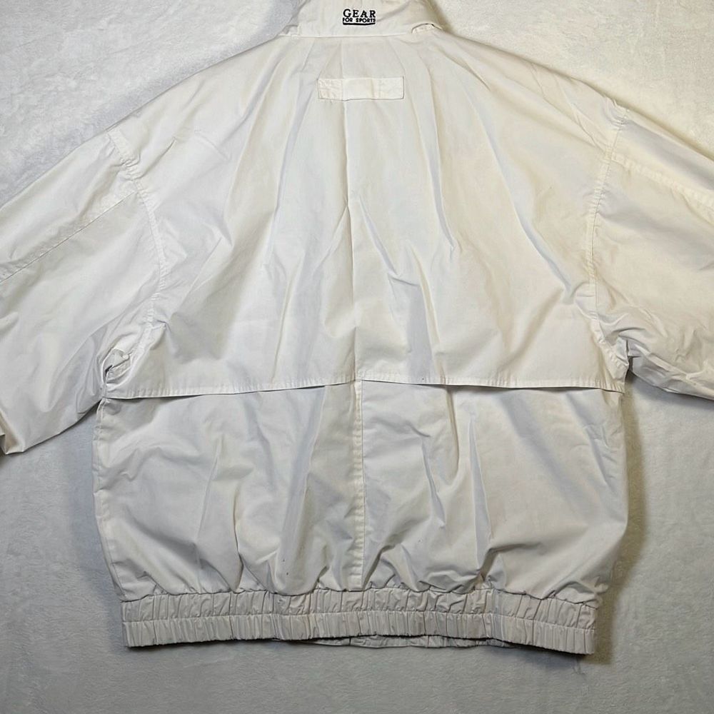 Vintage Gear For Sports 90s‎ white Pullover Windbreaker Jacket - Mens Medium - Picture 5 of 11